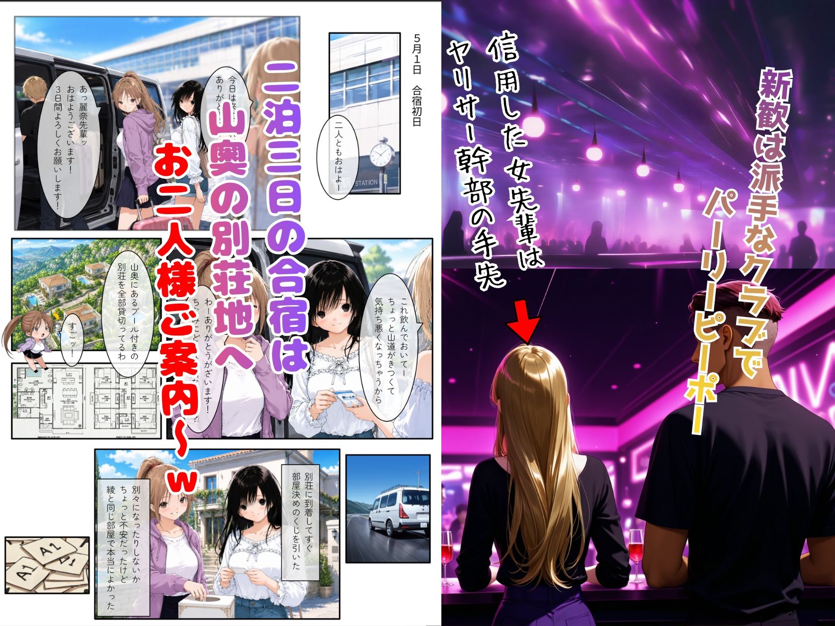 いちご大学物語〜信用した女先輩に騙されて親友と一緒にヤリサー合宿で何度も生ハメされました〜 d_818016 画像2