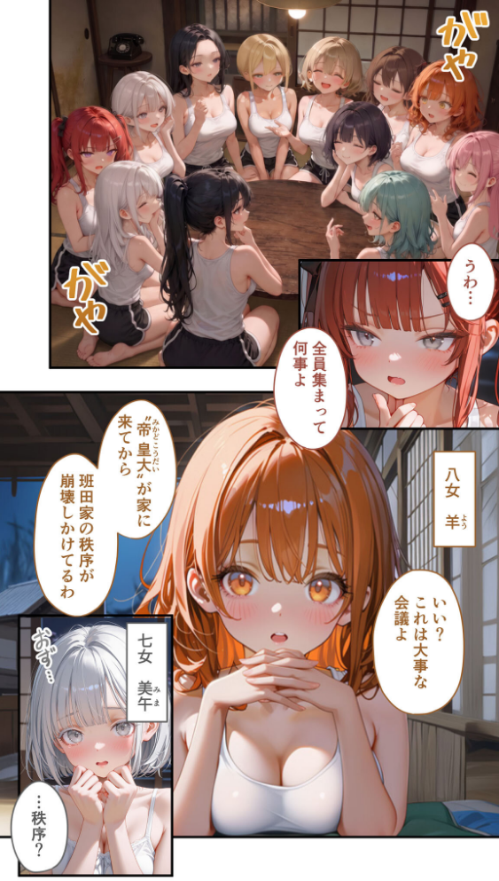 貧乏家族に牛丼奢ったら、おっぱいハーレムできちゃいました…。 〜美人12姉妹のHな恩返し〜 （10）_sample_3